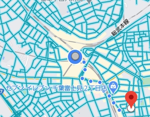 千葉キャバクラ『イチカ』への道順MAP