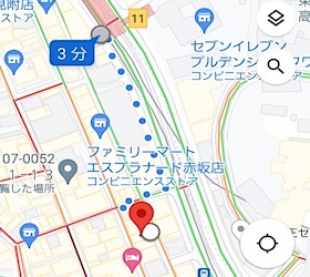 赤坂見附駅から赤坂キャバクラ「まごころ」への最短ルートMAP
